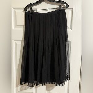 J. Crew Black Skirt with Sequins - Size 8 - NWOT